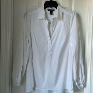 Classic White Button-Down Shirt